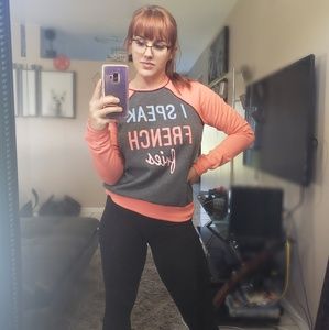 "I speak french fries" sweater